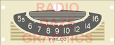 Philco Model CR2 Dial (Item: DS-A751)
