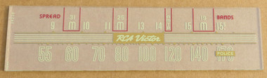 Dial image taken against a tan background to illustrate off-white printing. Dial is clear glass other than printing.