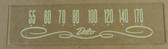 Dial image taken against a tan/brown background to best illustrate dial print. Dial glass is clear other than dial printing.
