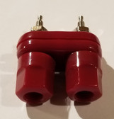 Dual 5 Way Binding Posts - Red (Item: DBP-RED)