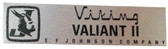 Johnson Viking Valiant II Nameplate (NP-EFJ-VALIANTII)