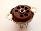 7 Pin Miniature Mica Saddle Style Socket w/Center Post Socket (Item: NOS-SKT-44)
