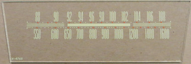 Dial image taken against a tan/brown background to better illustrate dial printing. Dial glass is clear other than dial printing.