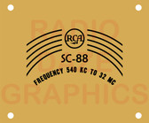 RCA SC-88 Meter Cover (Item: FP-RC-SC88-MCOVER)