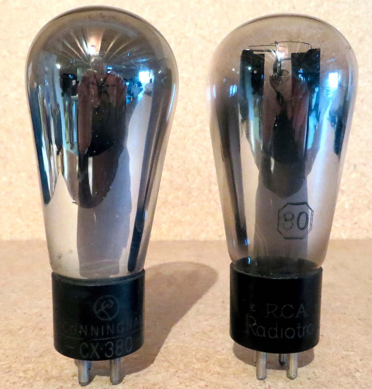 Globe Type 80 Vacuum Tubes Quantity 2 Used Radio Daze Llc