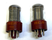 Pair of New Old Stock RCA Red Base 5691 Vacuum Tubes (Item: RDW-201)