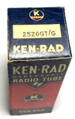 New Old Stock Ken-Rad 25Z6GT/G Vacuum Tube (Item: RDW-271)