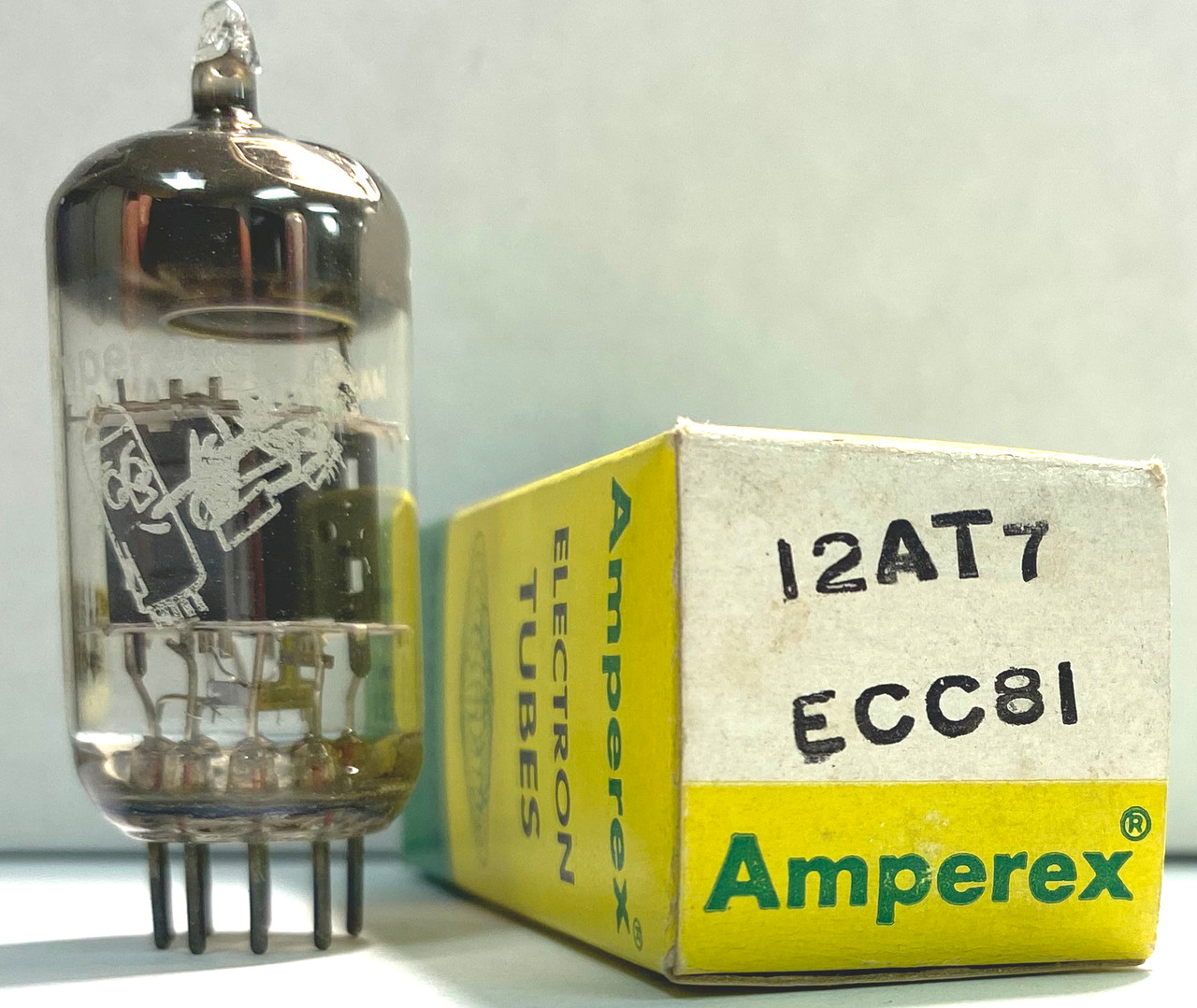 New Old Stock Amperex Bugle Boy 12AT7/ECC81 Vacuum Tube (Item: RDW-351) -  Radio Daze LLC