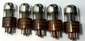 Set of 5 Sylvania USN 6SN7WGTA Vacuum Tubes-Used-Fully Tested (Item: RDW-373)