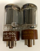 Matched Pair New Old Stock Tungsol 5881 Vacuum Tubes (Item: RDW-385)