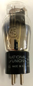 National Union 45 Vacuum Tube-Used-Fully Tested (Item: RDW-388)