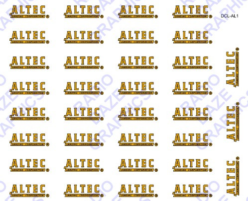 Altec-Lansing Decal Set (35 Decals) (Item: DCL-AL1) - Radio Daze LLC