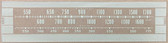 Dial image taken against a tan/brown background to illustrate light color dial print. Dial glass is CLEAR other than the dial scale printing.