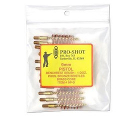 Pro Shot 9mm Pistol Benchrest Brush 12 Pack