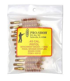 Pro Shot .45 Pistol Benschrest Brush 12 Pack