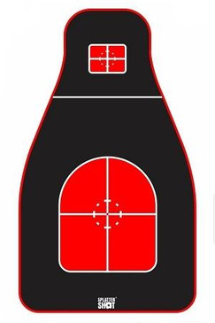 Pro Shot 12"x18" Tactical Precision Target - Red/black Heavy Tag Paper- 8 Pack