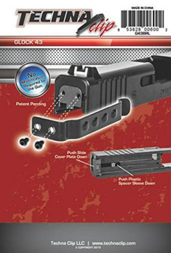 Techna Clip for  Glock 43 - 853828006002