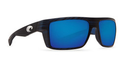 Costa Motu Matte Black Teak Blue Mirror 580G