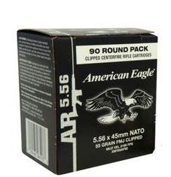 Federal American Eagle 5.56mm 55 Gr FMJ BT 90 Round