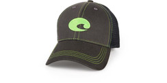 Costa Neon Trucker Graphite Hat (Green) - 097963553568