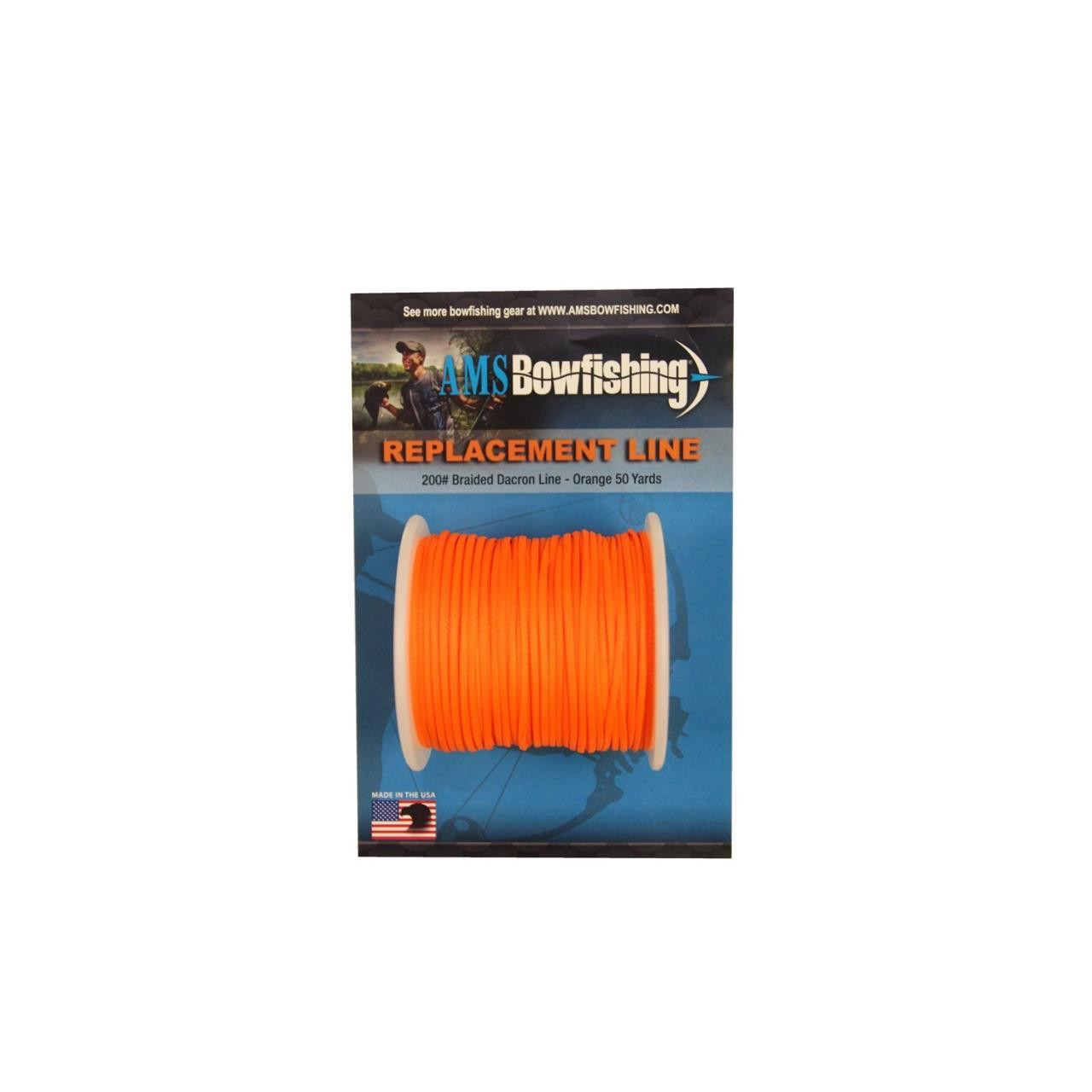 AMS Bowfishing 50 Yards of Orange Line - 645756020515
