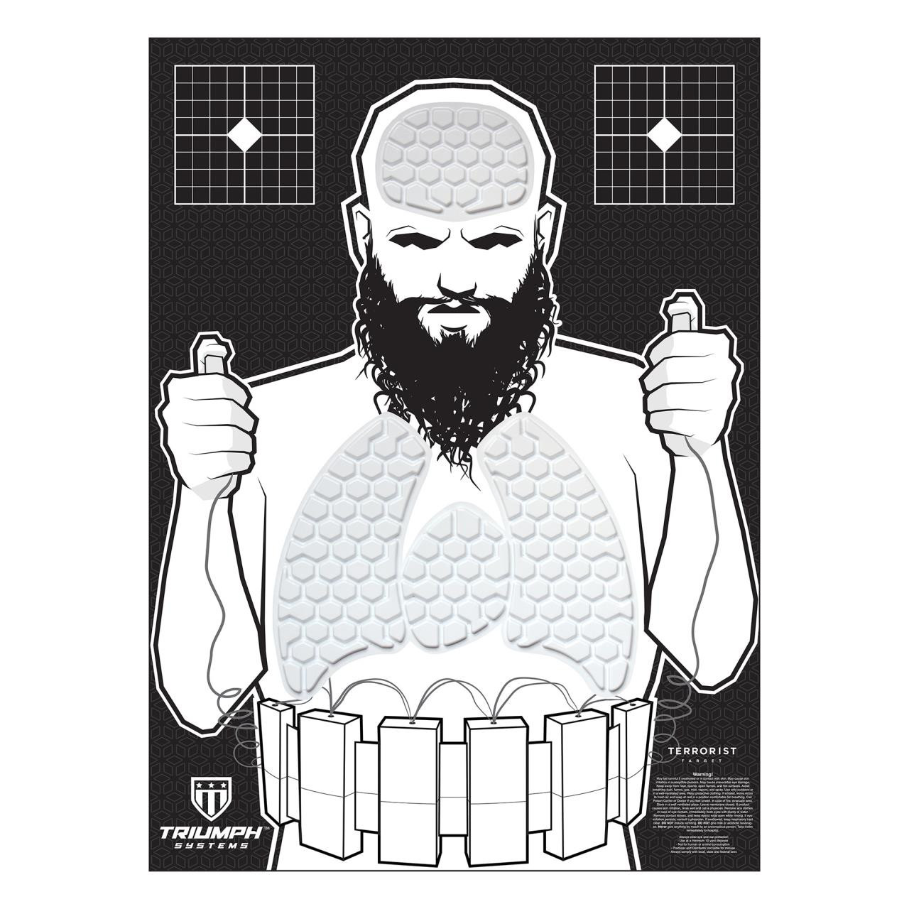 Triumph Threat Down Terrorist Silhouette - 816247020059