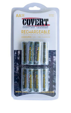 Covert 12 pack AA Rechargeable NiMH Batteries - 859972005113
