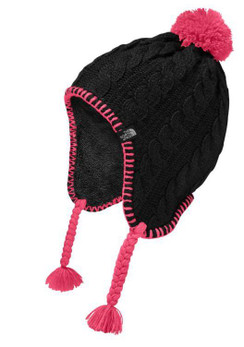 The North Face Girls' Fuzzy Earflap Beanie - 190850517084