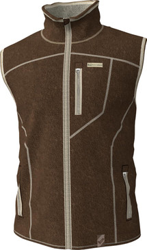 Banded Lined Heathered Vest - 84822200800