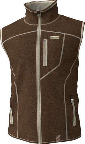 Banded Lined Heathered Vest - 84822200800