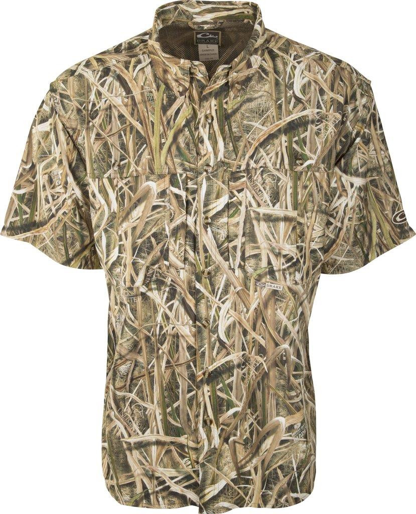 Drake Men's Wingshooter's Camo Short Sleeve Shirt - 659601738821