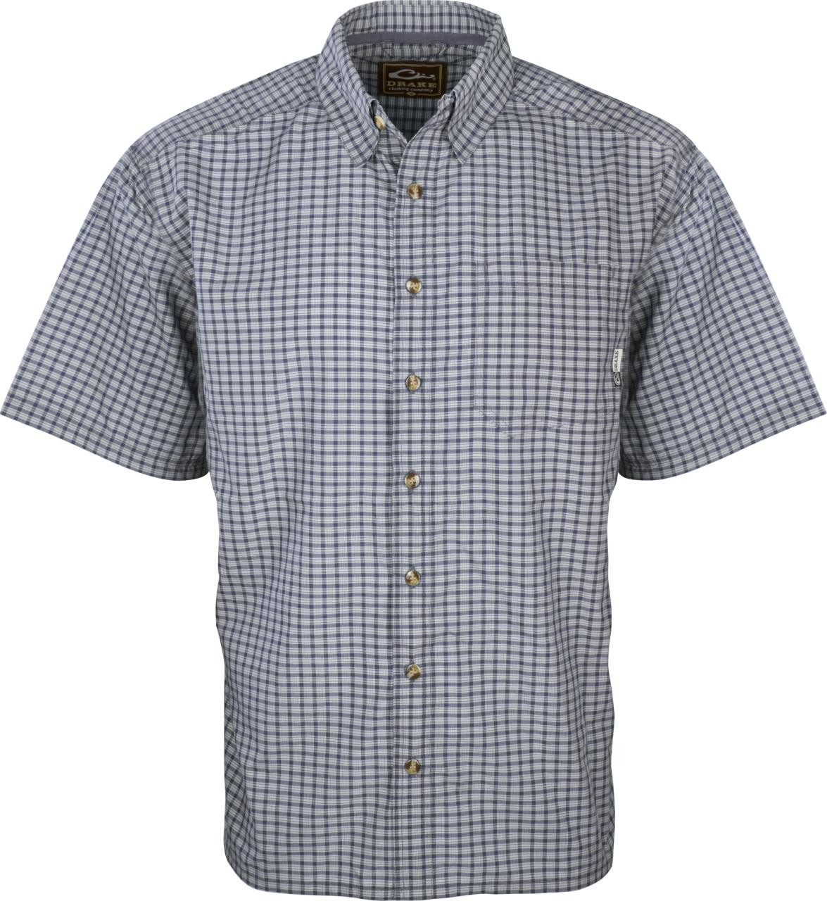 Drake Men's Featherlite S/S Check Shirt - 659601493027