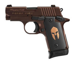 P238 Spartan .380 ACP 2.7 Inch Barrel Siglite Night Sights Oil Rubbed Bronze Frame and Slide Finish Black Spartan Grips 6 Round - 798681512799