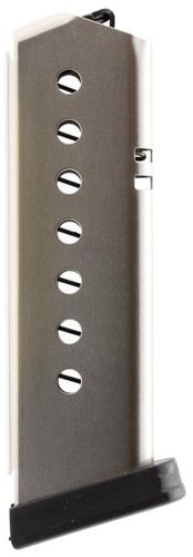 ProMag SIG08N Sig P220 45 Automatic Colt Pistol (ACP) 8 rd Black Polymer Base Plate/Steel Nickel Finish - 708279002366