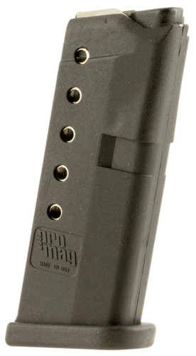 ProMag GLK10 Glock 42 380 Automatic Colt Pistol (ACP) 6 rd Black Finish - 708279013539
