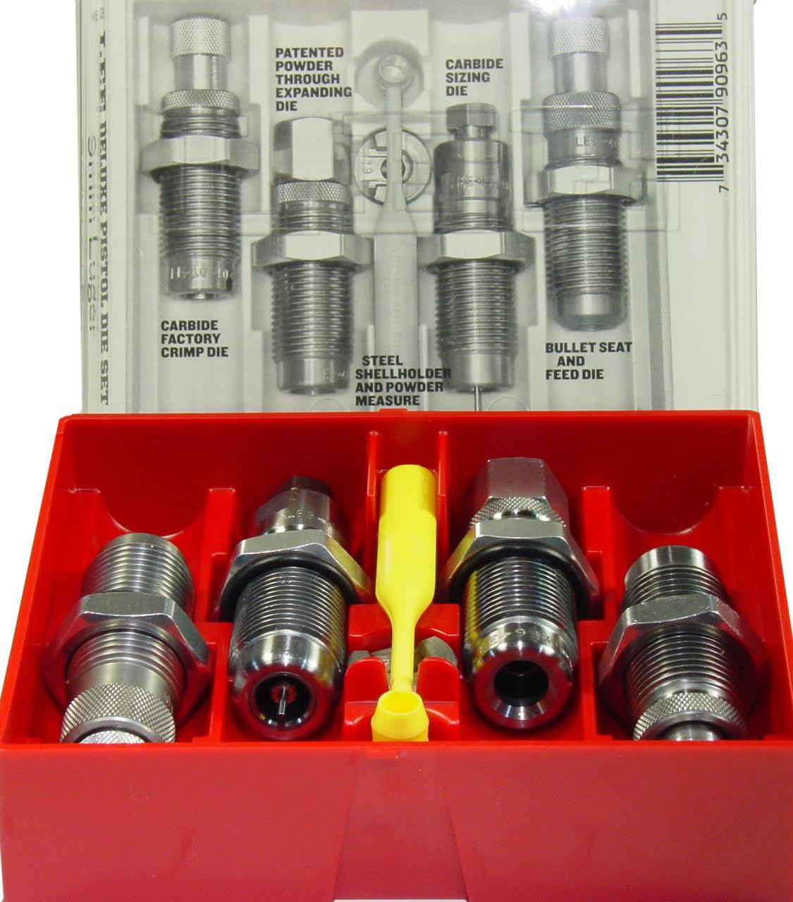 Lee 90965  Deluxe Pistol 4-Die Set 40 Smith & Wesson - 734307909659