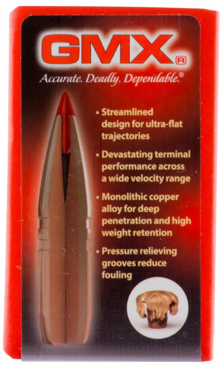 Hornady 30190 GMX 30 Caliber .308 125 GR GMX 50 Box - 902553019082