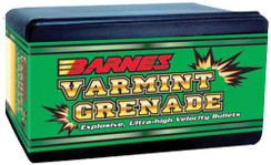 Barnes Bullets 30170 Varmint Grenade 22 Caliber/22 Hornet .224 30 GR Flat Base Hollow Point 100 Box - 716876224302
