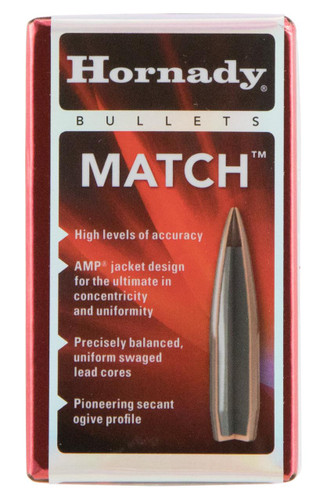 Hornady 27200 Match 270 Win 110GR BTHP w/Cannelure 100 Per Box - 902556016576