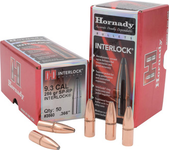 Hornady 3560 Superformance 9.3 Cal .366 286GR 50 Per Bag - 902552356096
