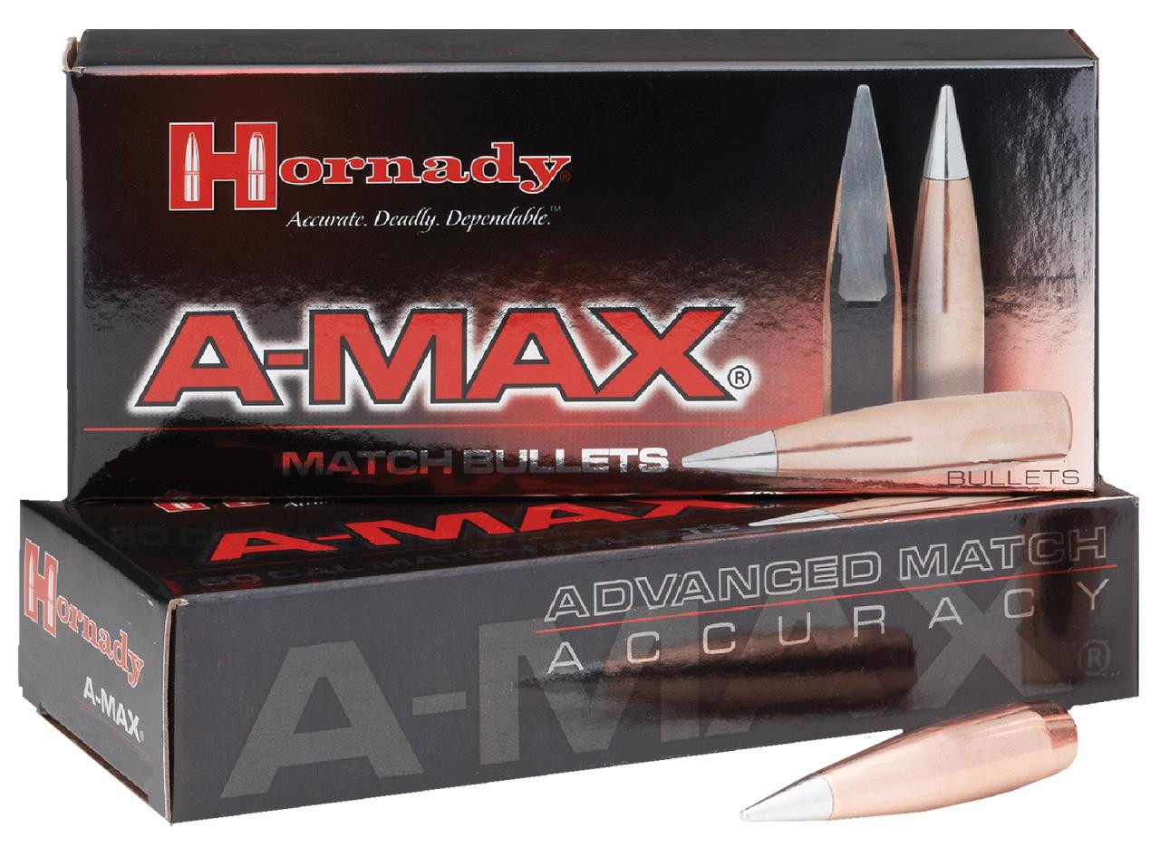 Hornady 30502 Rifle 30 Caliber .308 168 GR A-Max 100 Box - 902552751310
