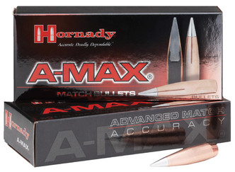 Hornady 30502 Rifle 30 Caliber .308 168 GR A-Max 100 Box - 902552751310