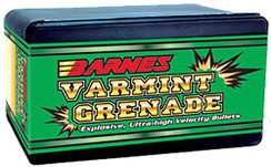Barnes Bullets 30198 Varmint Grenade 223 Caliber .224 50 GR Flat Base Hollow Point 100 Box - 716876224869