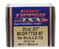 Barnes Bullets 30218 Rifle 25 Caliber .257 80 GR TTSX BT 50 Box - 716876257317