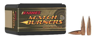 Barnes Bullets 30385 Rifle 30 Caliber .308 175GR Match Burners Boat Tail 100 Box - 716876308965