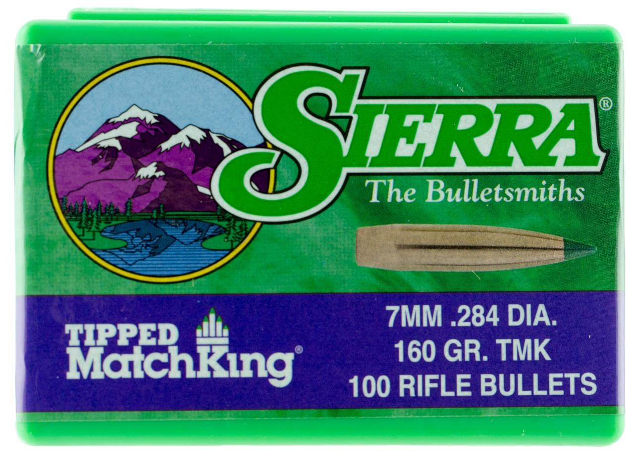 Sierra 7660 Tipped MatchKing 7mm .284 160 GR TMK 100 Box - 927630766062