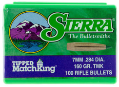 Sierra 7660 Tipped MatchKing 7mm .284 160 GR TMK 100 Box - 927630766062