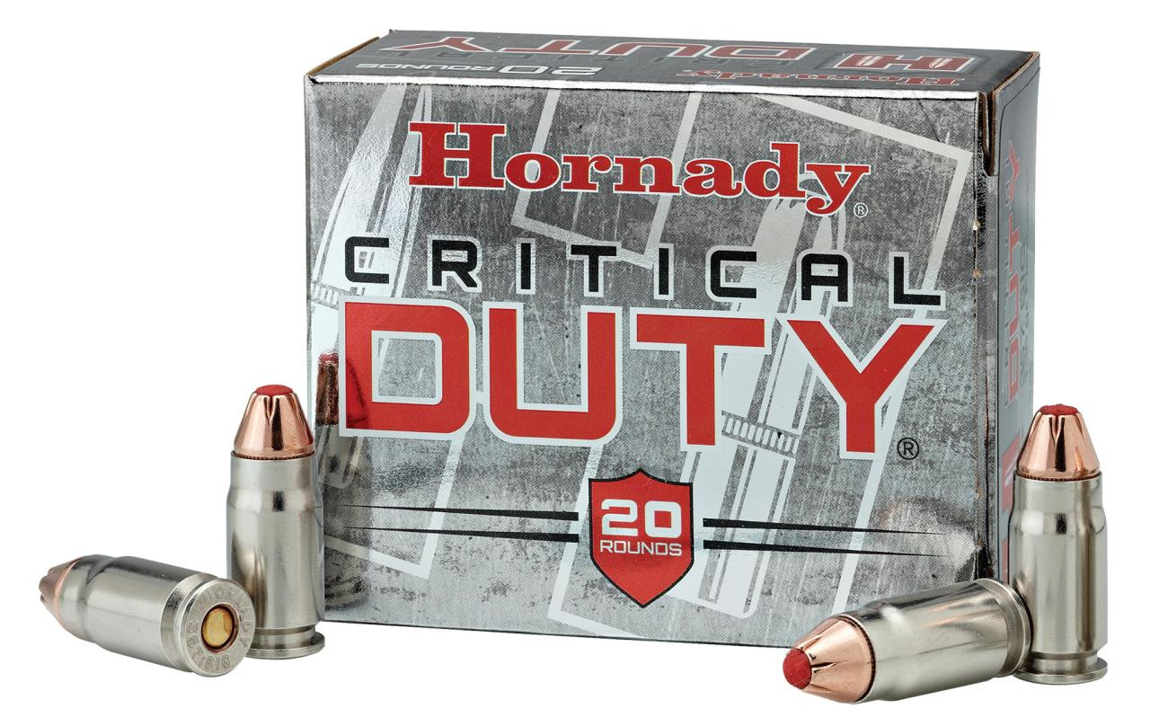 Hornady 91296 Critical Duty 357 Sig Sauer FlexLock 135 GR 20Box/10 Case - 902559129686
