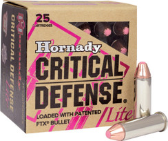 Hornady 90240 Critical Defense Lite 9mm Luger 100 GR Flex Tip Expanding 25 Bx/ 10 Cs - 902559024028