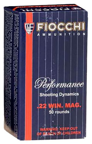 Fiocchi 22FWMA Pistol 22 Win Mag Jacketed Soft Point 40 GR 50Box/40Case - 762344710044